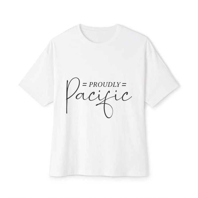 Proudly Pacific Boxy Tee - Unisex Oversized T-Shirt for Island Lovers