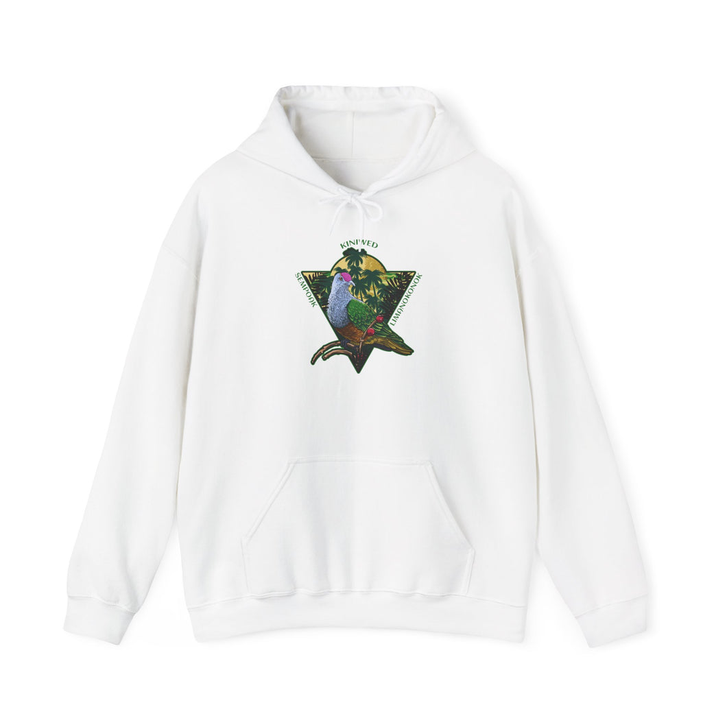Nature-Inspired Unisex Hoodie with Colorful Bird Design