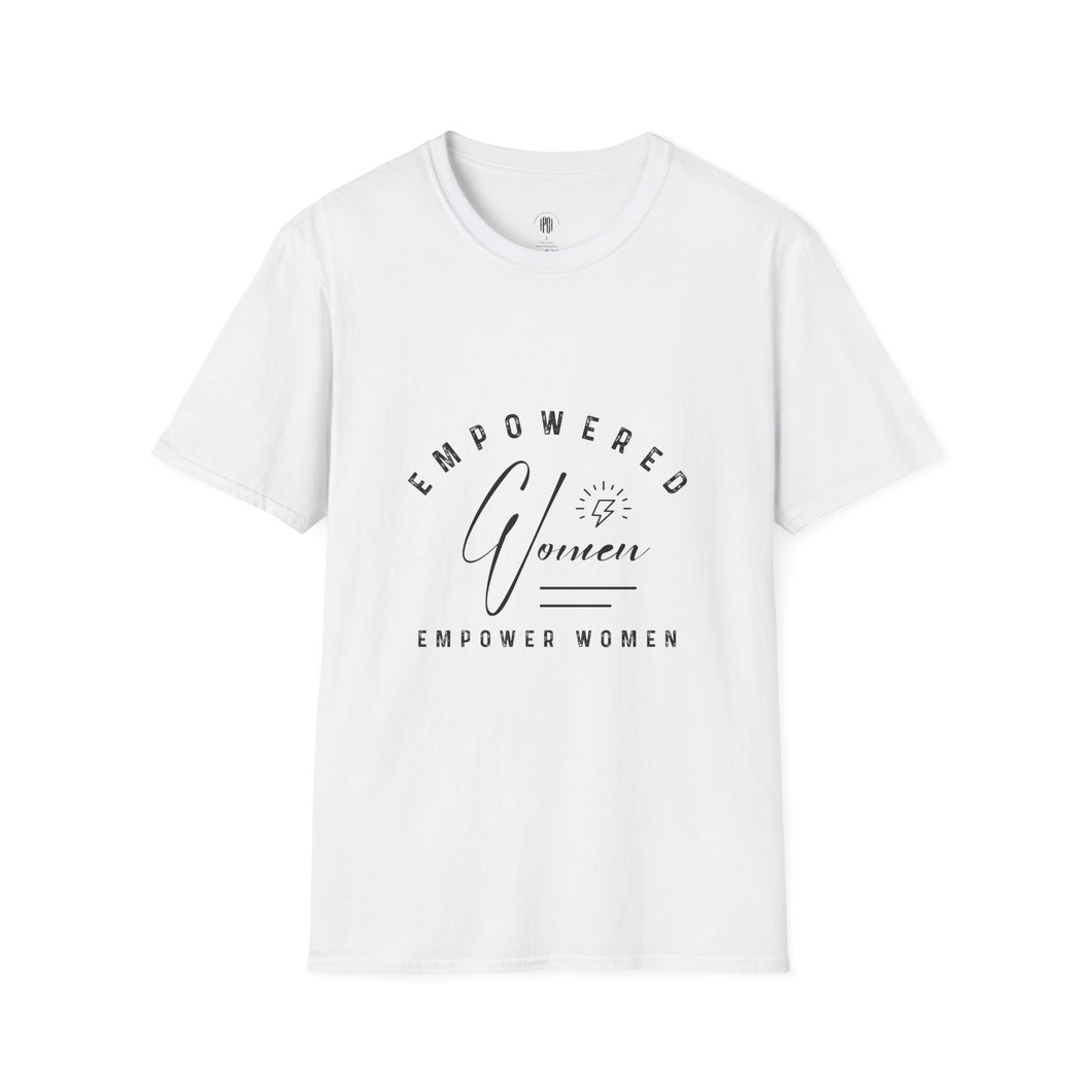 Empowered Women Unisex Softstyle T-Shirt | Motivational Graphic Tee | Gifts for Her | Feminist Apparel | Inspirational Fashion