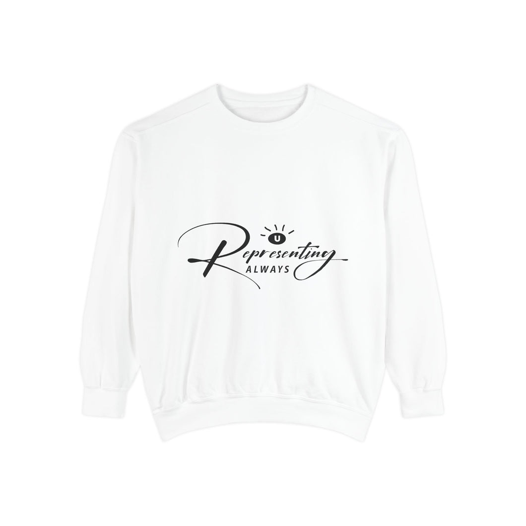 Representing Always Unisex Garment-Dyed Sweatshirt
