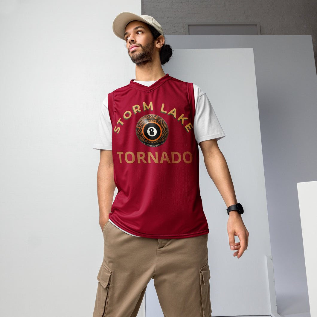 Recycled unisex basketball jersey TORNADOS
