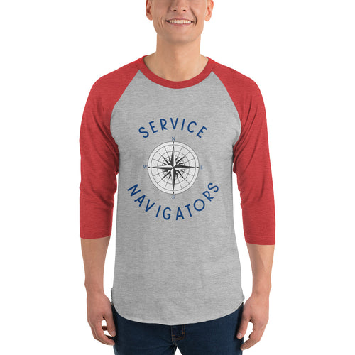 SERVICE NAVIGATOR 3/4 sleeve raglan shirt