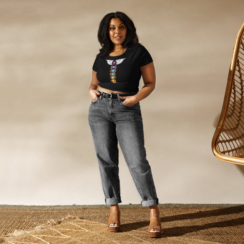 Women’s Crop Tee Centipede design